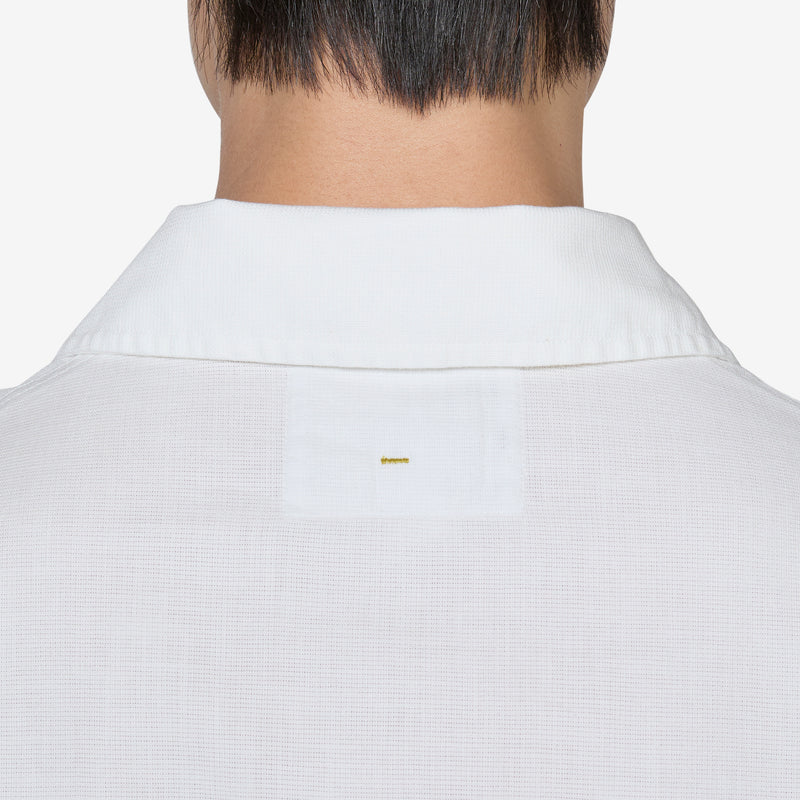 MHL. Offset Placket Polo White