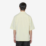 MHL. Short Sleeve Flap Pocket Shirt Pale Yellow