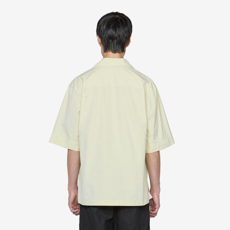 MHL. Short Sleeve Flap Pocket Shirt Pale Yellow Shirts