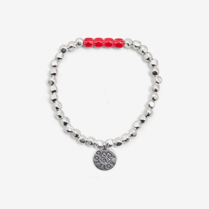 Edition No. 2 Bracelet Red | White Front