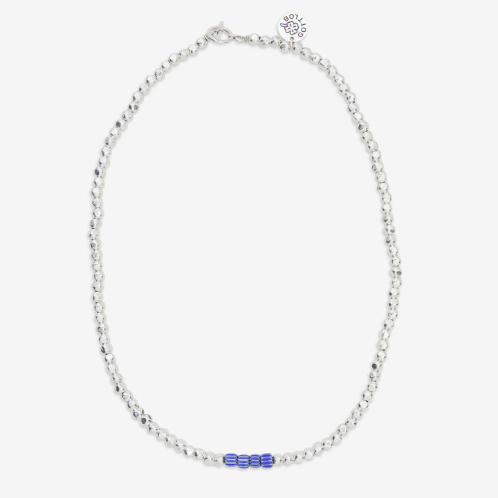 Edition No. 2 Necklace Blue | White Front