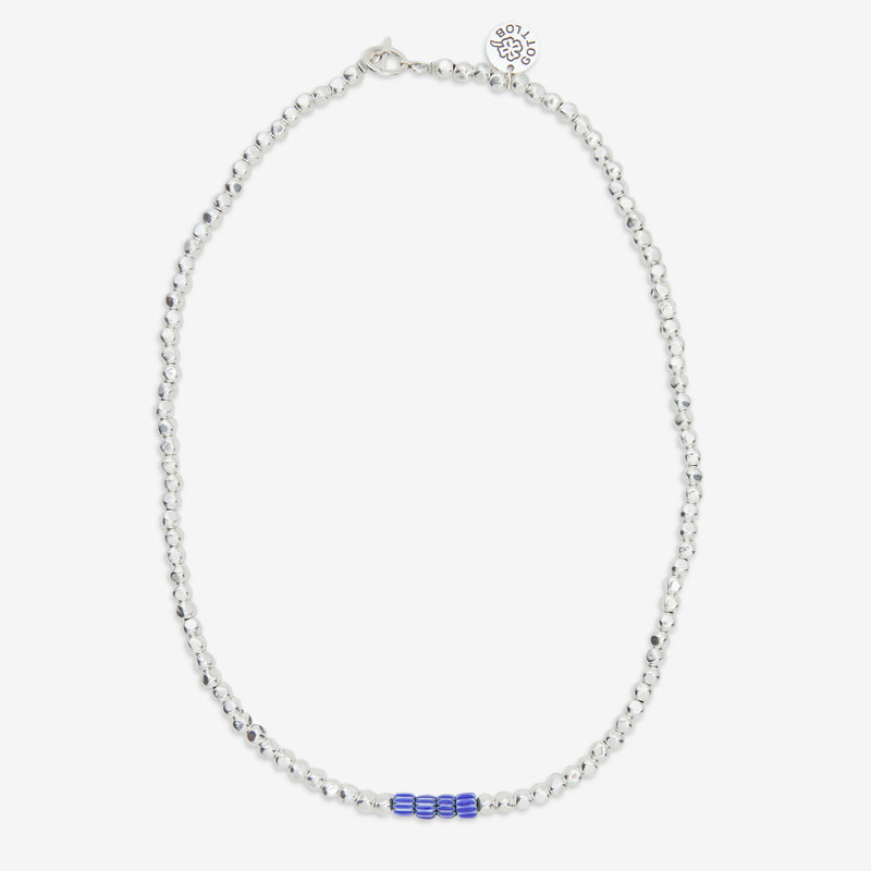 Edition No. 2 Necklace Blue | White Jewellery