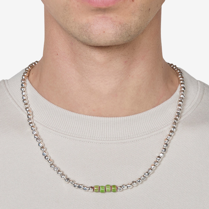 Edition No. 2 Necklace Green | Red Front
