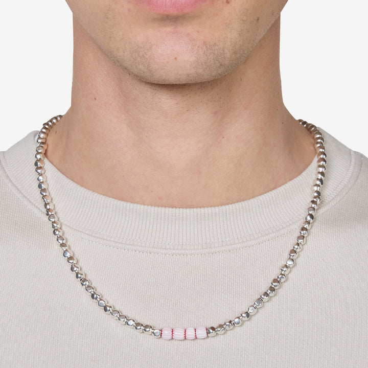 Edition No. 2 Necklace Pink | Dark Red Front