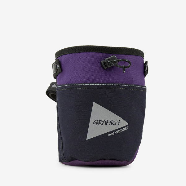 and wander Multi Patchwork Chalk Pouch Multi Purple
