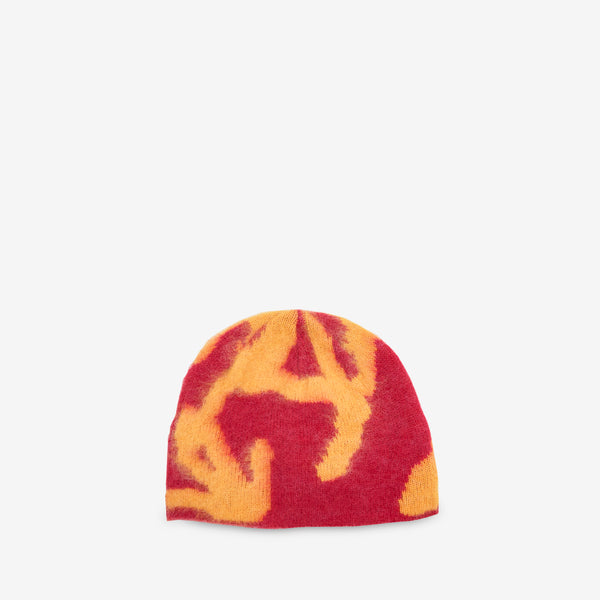 Mohair Burly Runningman Beanie Burnt Orange Headwear