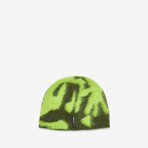 Mohair Burly Runningman Beanie Chartreuse Headwear