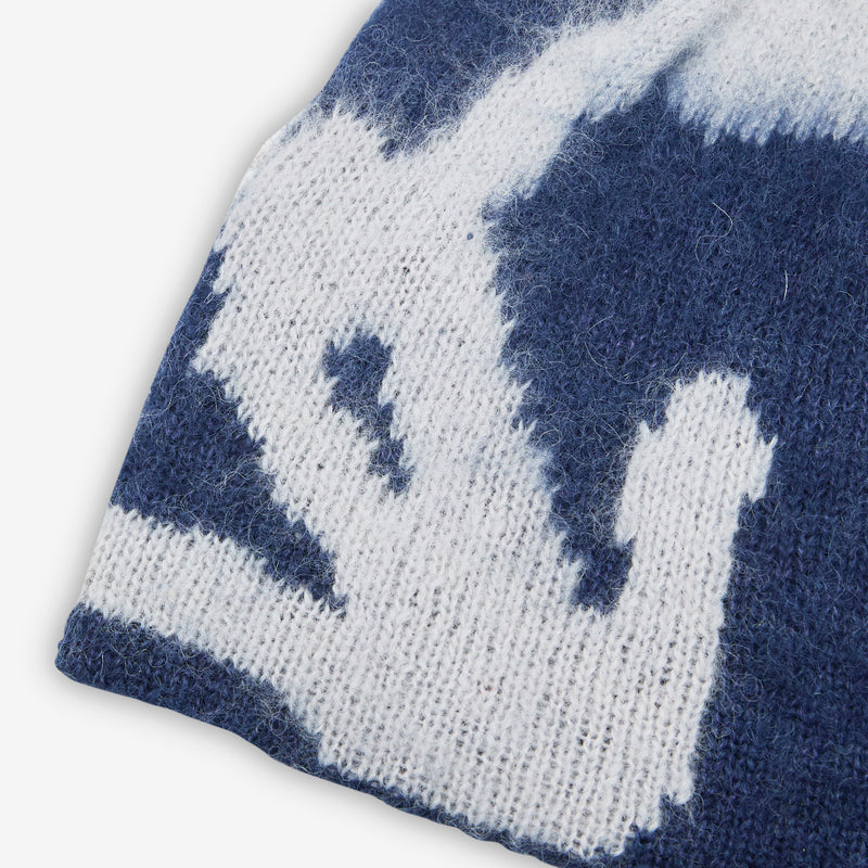 Mohair Burly Runningman Beanie Midnight Headwear