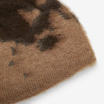 Mohair Splatter Beanie Taupe Splatter