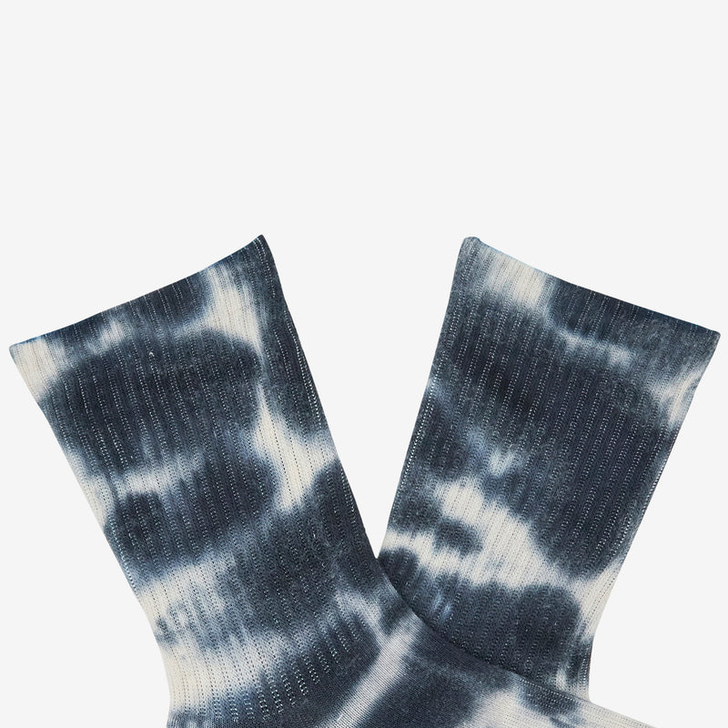 Tie Dye Crew Socks Black Accessories