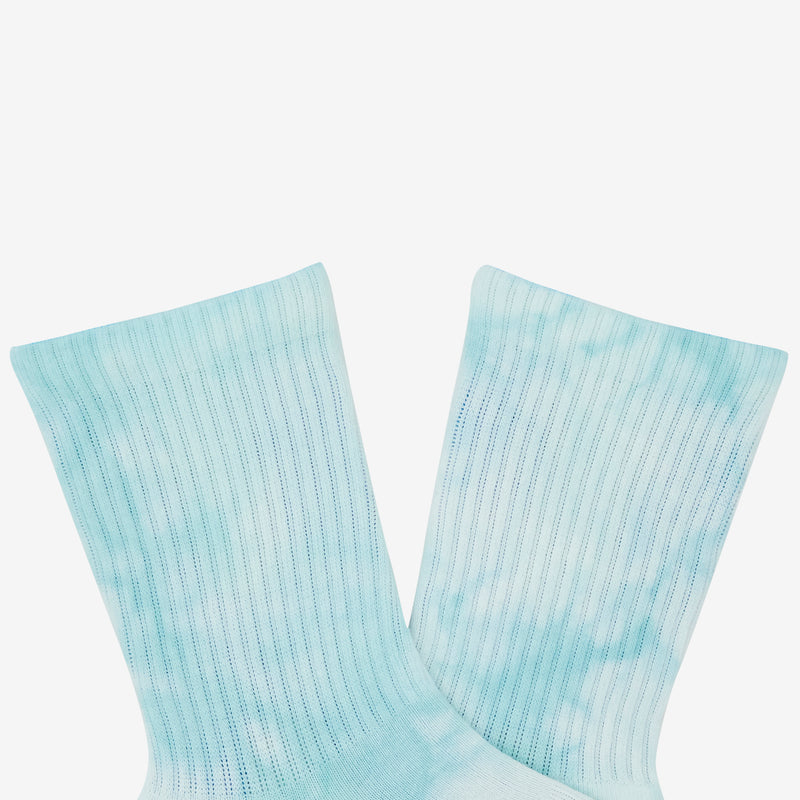 Tie Dye Crew Socks Light Blue Accessories