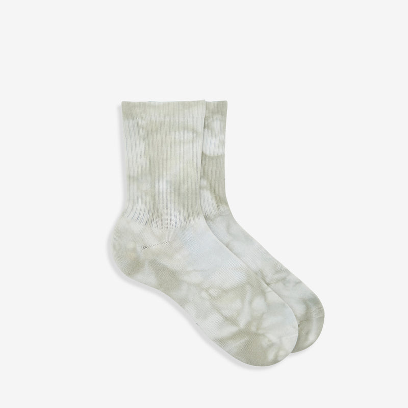 Tie Dye Crew Socks Light Grey Accessories