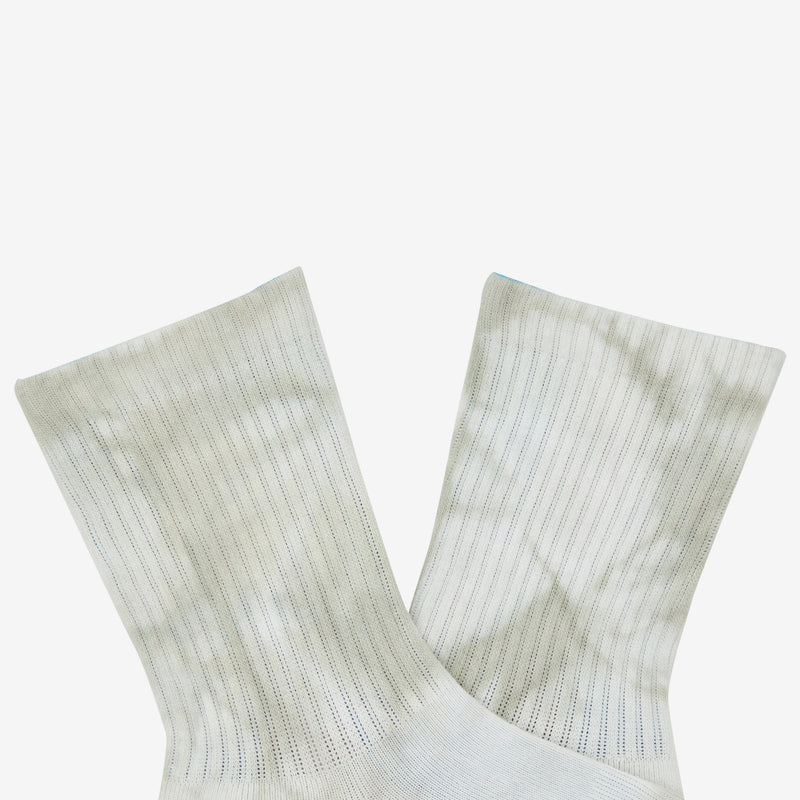 Tie Dye Crew Socks Light Grey Accessories