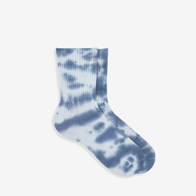Tie Dye Crew Socks Navy Accessories