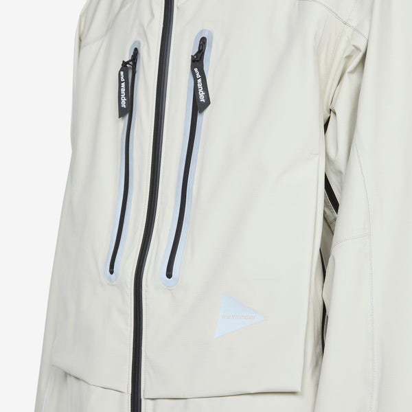 PERTEX SHIELD Rain Jacket Off White