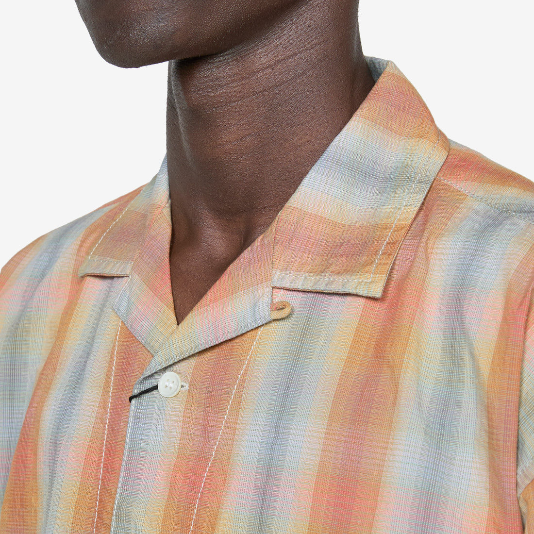 Dry Check Open Short Sleeve Shirt Orange Shirts