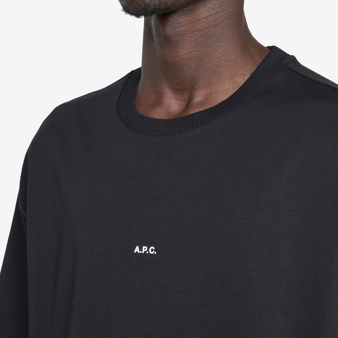 Boxy Micro Logo T-Shirt Black | White Tees