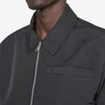 Washed Layered Boxy Jacket Black