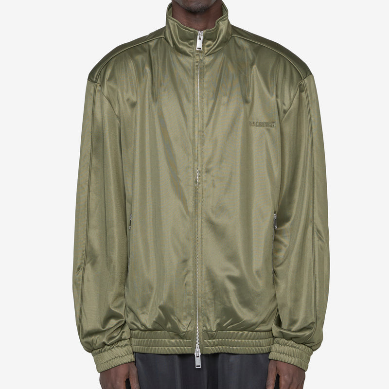 Oversized Track Jacket Dark Green Jackets