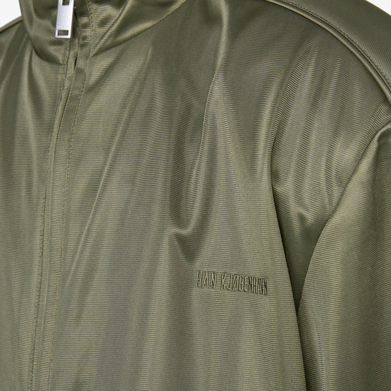 Oversized Track Jacket Dark Green Jackets