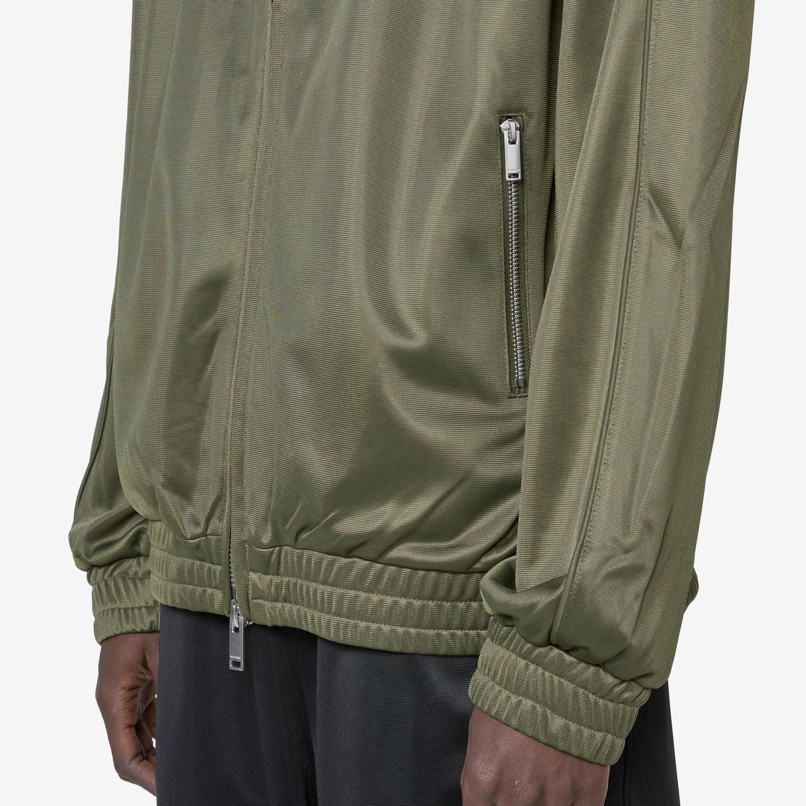 Oversized Track Jacket Dark Green – Above The Clouds