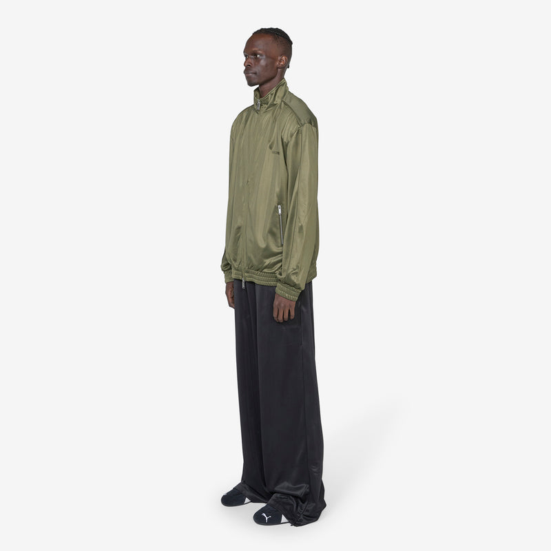 Oversized Track Jacket Dark Green Jackets
