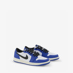 Grade School Air Jordan 1 Retro Low OG White | Black | Game Royal | Sail
