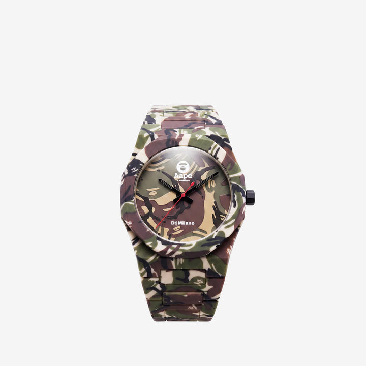 AAPE x Polycarbon 40.5mm Green Camo Front