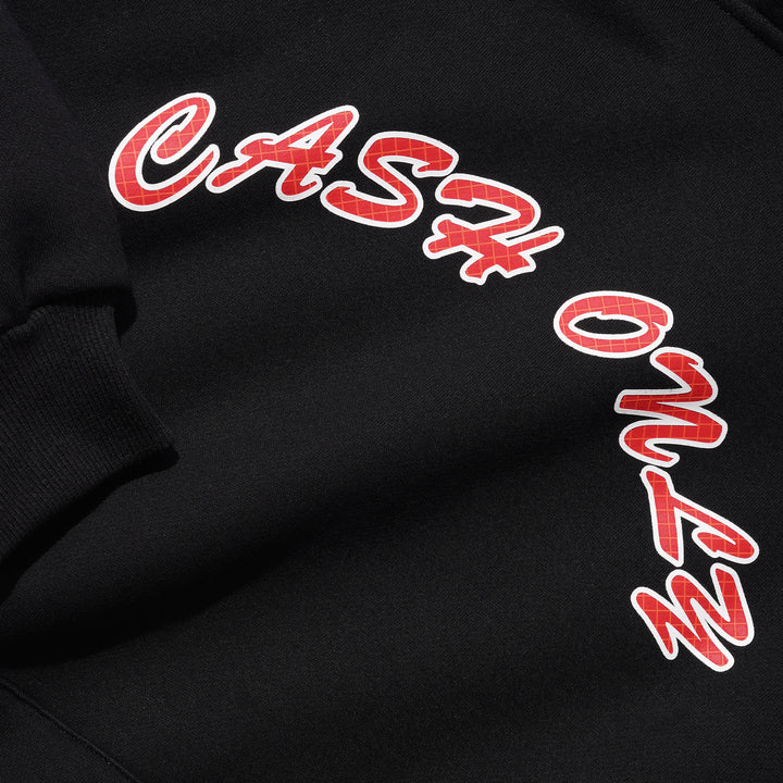 Grid Logo Pullover Hood Black