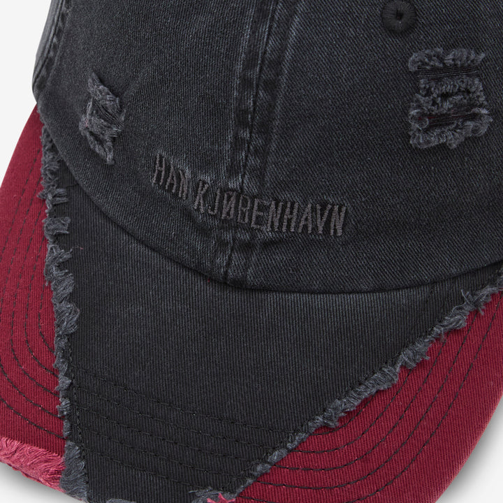 Diamond Cap Black | Burgundy