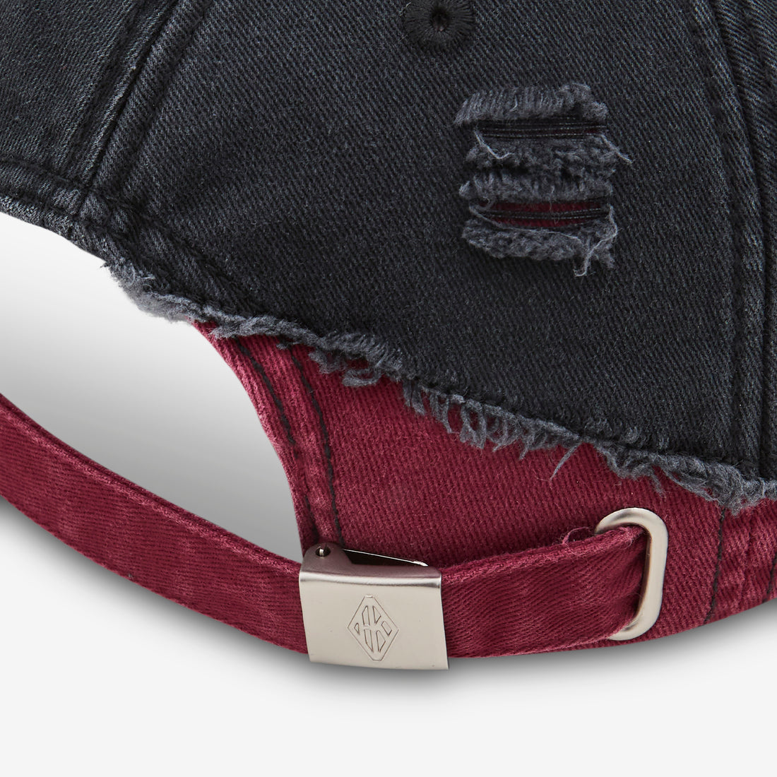Diamond Cap Black | Burgundy Headwear