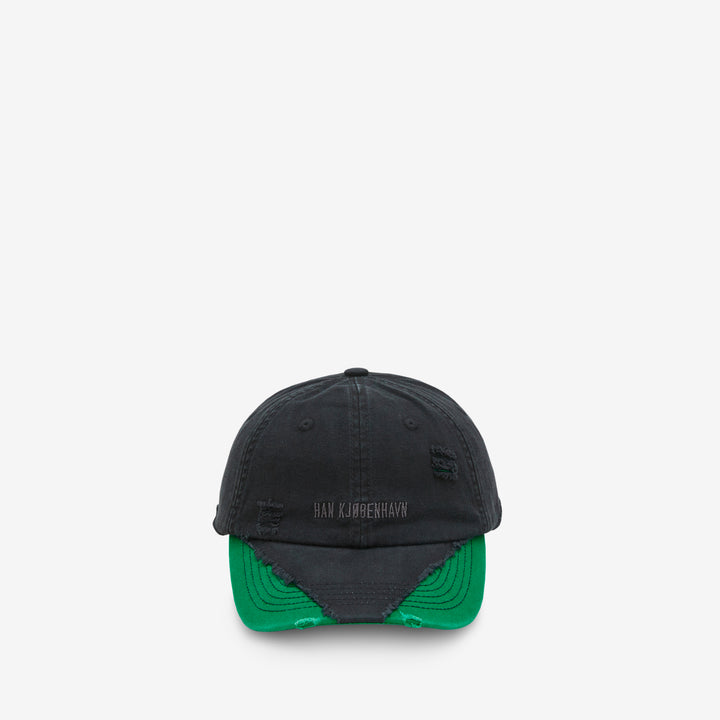 Diamond Cap Black | Vibrant Green Front
