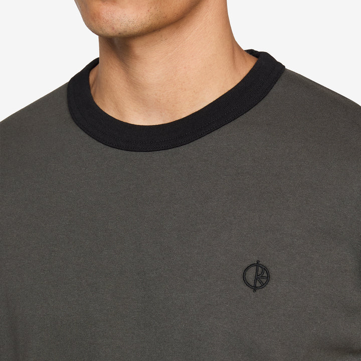 Ringer T-Shirt Dirty Black | Black