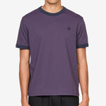 Ringer T-Shirt Dark Violet | Navy