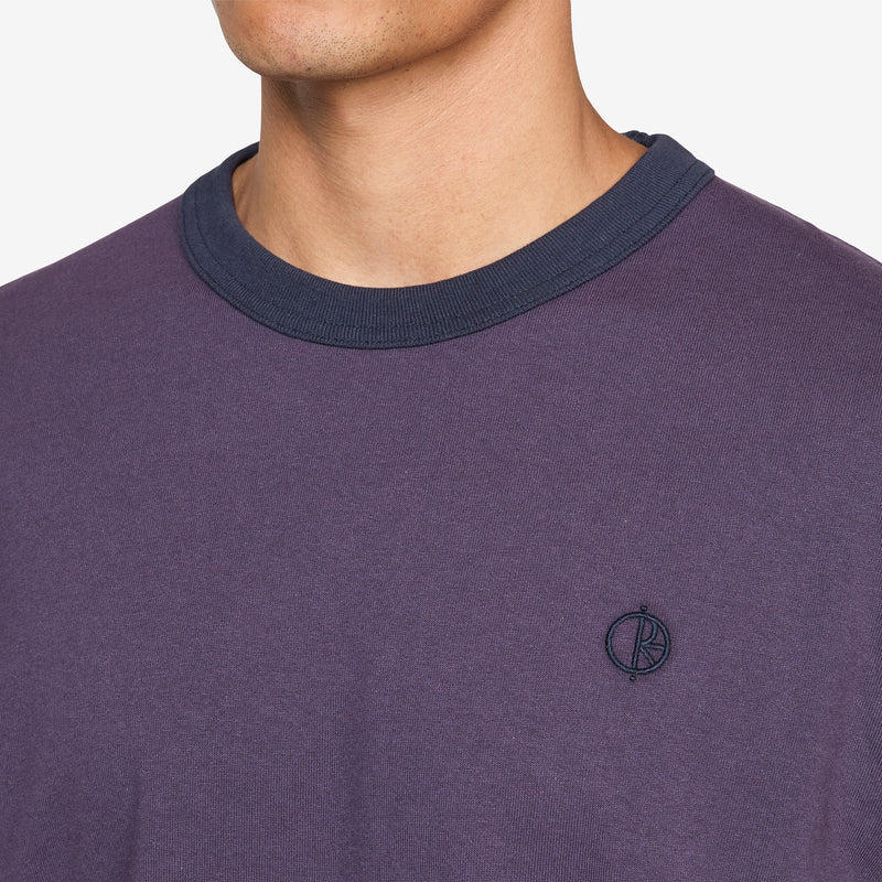 Ringer T-Shirt Dark Violet | Navy Tees