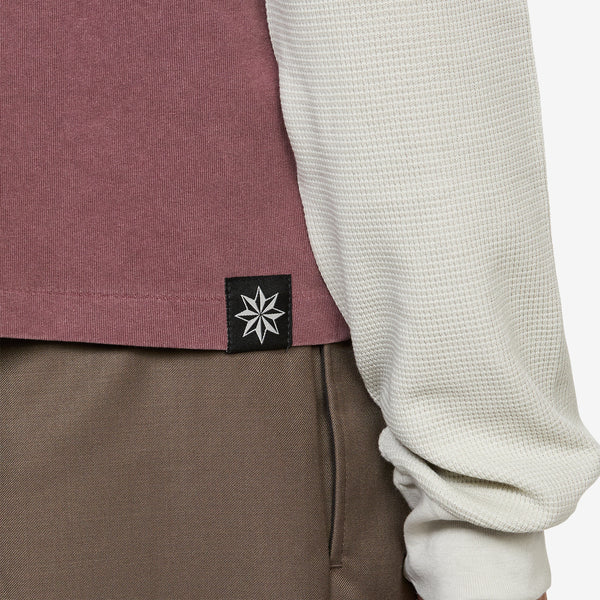 Tide Double T-Shirt Plum | Bone Tees