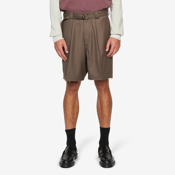 Cut Short Taupe Shorts
