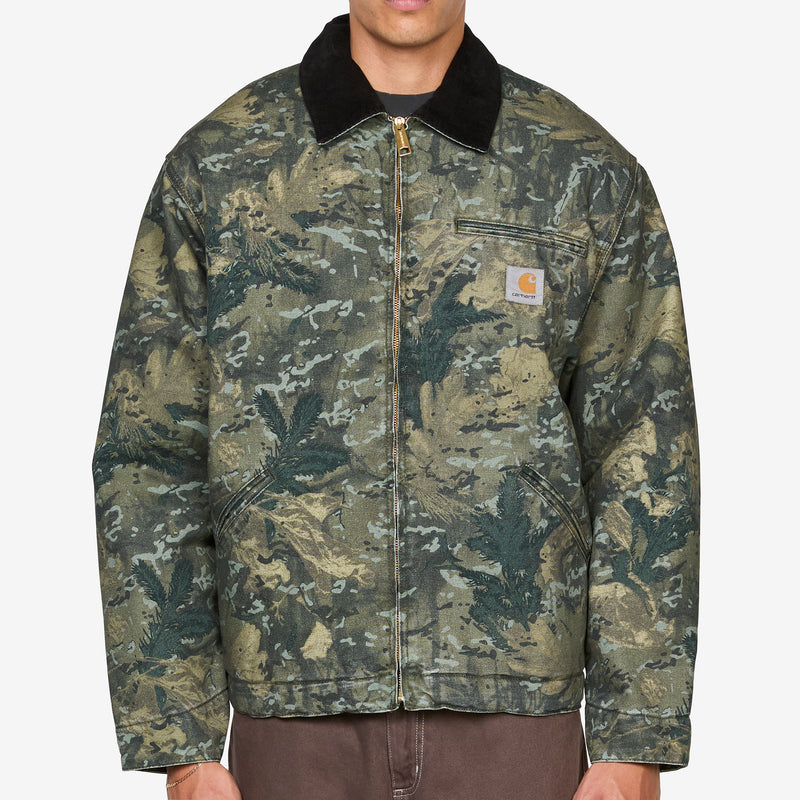 OG Detroit Jacket Camo Combi Green | Black Stone Washed Jackets