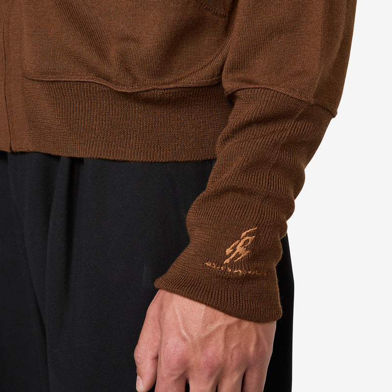 ASICS NOVALIS Oxalidac Knit Cardigan Mole Jumpers