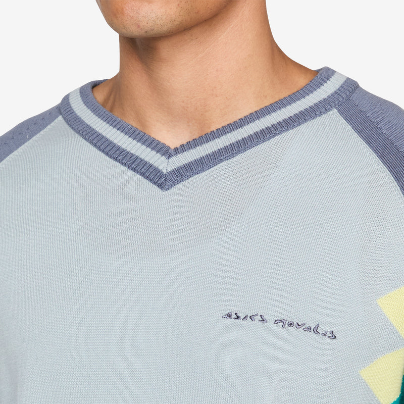 ASICS NOVALIS Laricoid Knit Jumper Blue Haze | Lemon Jumpers