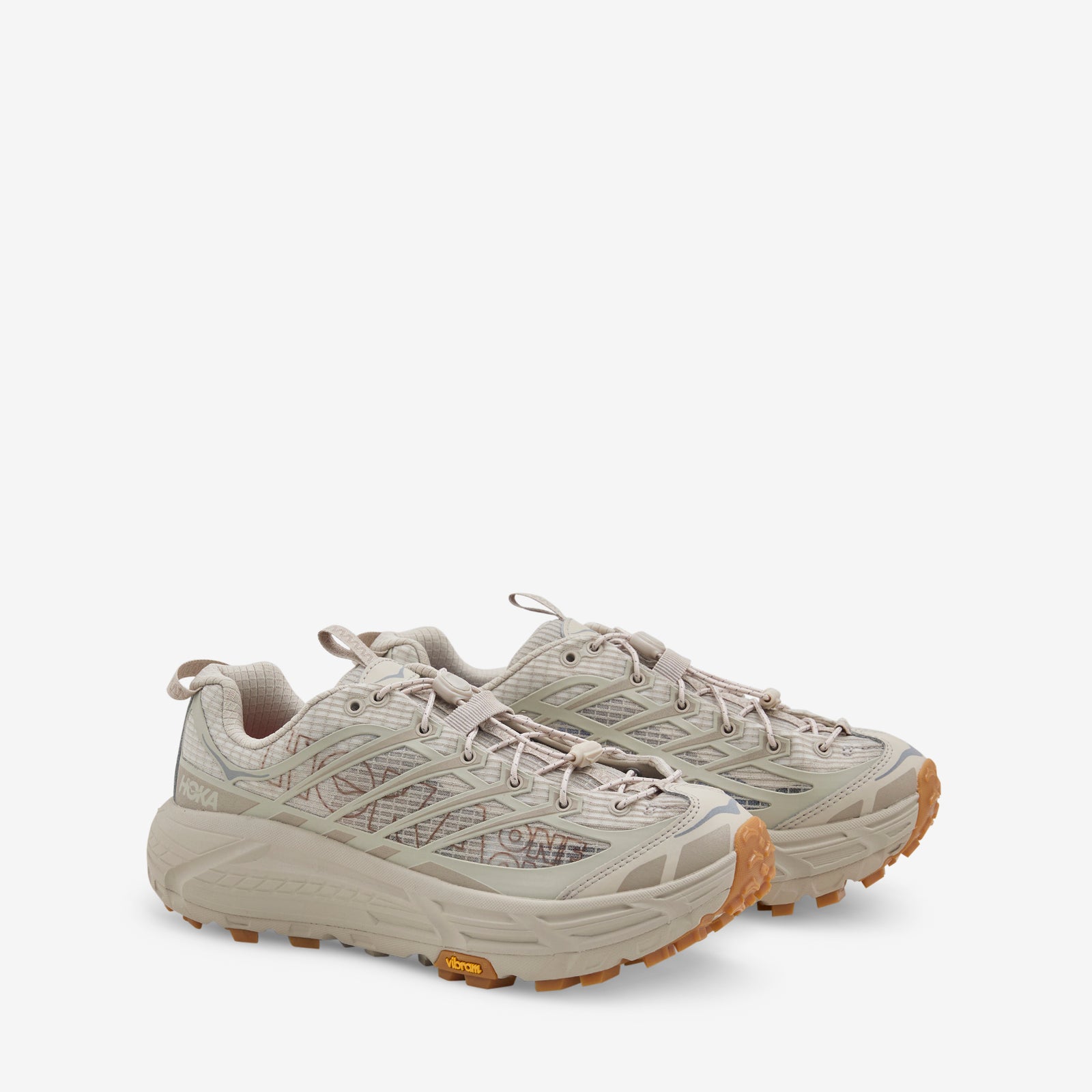 靴 HOKA MAFATE THREE2 GRID JP RAW LINEN Mafate Three2 Grid JP Raw Linen | Sand – Above The Clouds