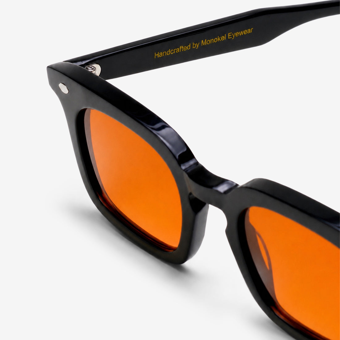 Hugo Black | Orange Solid Lens Eyewear