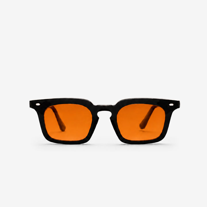 Hugo Black | Orange Solid Lens Front