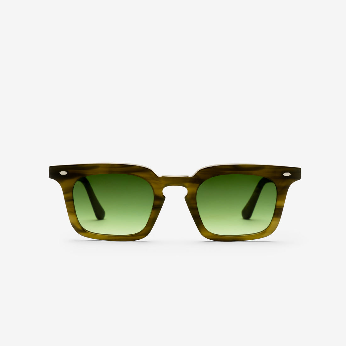 Hugo Olive Demi | Green Gradient Lens Eyewear