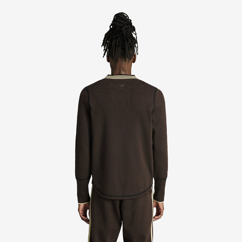 Wales Bonner Longsleeve Knit Top Dark Brown