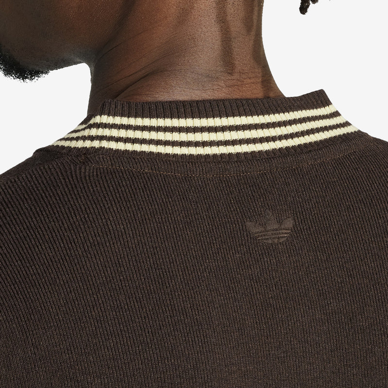 Wales Bonner Longsleeve Knit Top Dark Brown