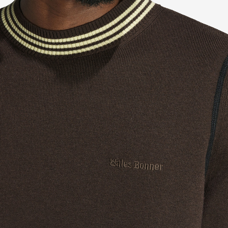 Wales Bonner Longsleeve Knit Top Dark Brown