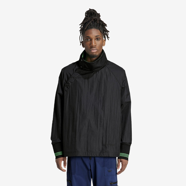 Wales Bonner Statement Nylon Track Top Black
