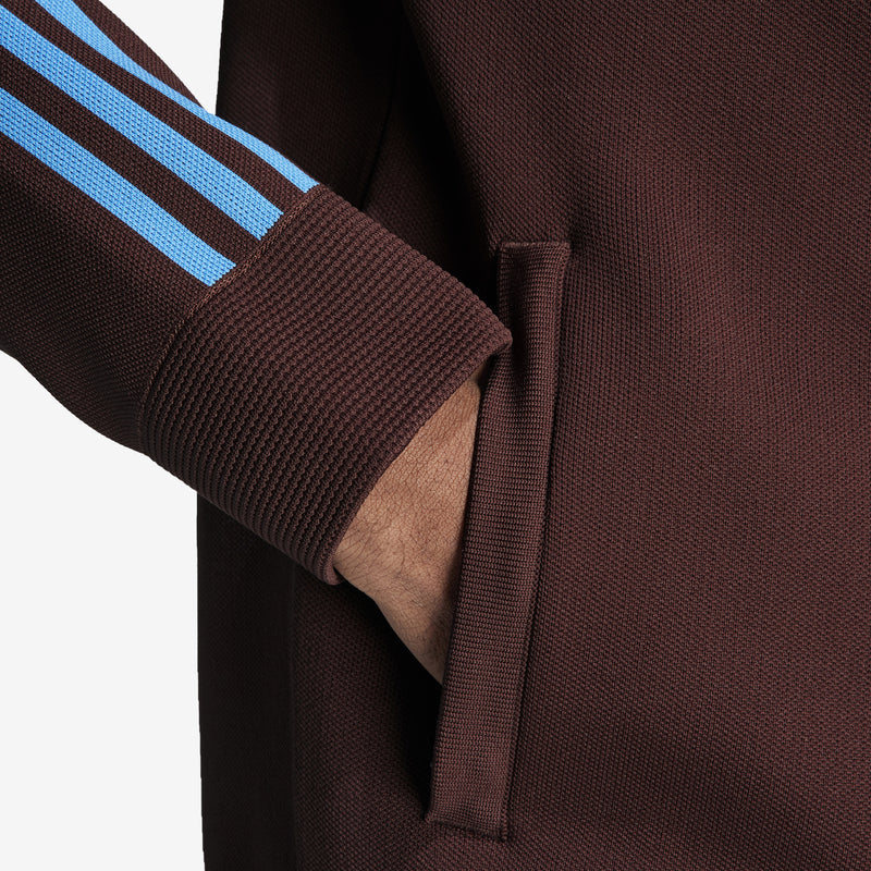 Wales Bonner Statement Knit Track Top Mystery Brown