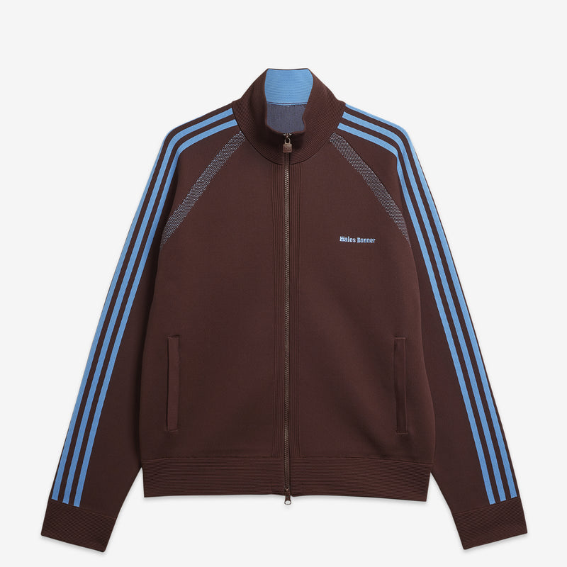 Wales Bonner Statement Knit Track Top Mystery Brown